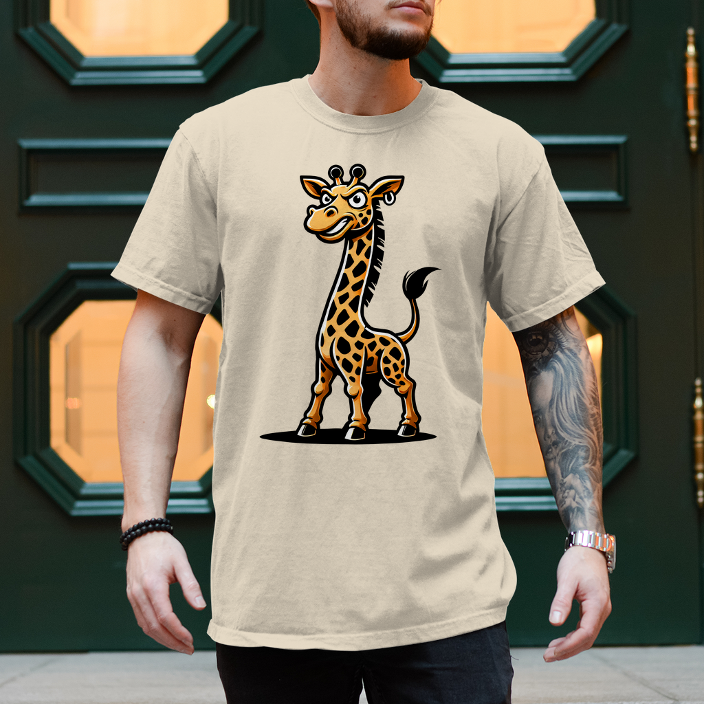 Herren T-Shirt Coole Giraffe
