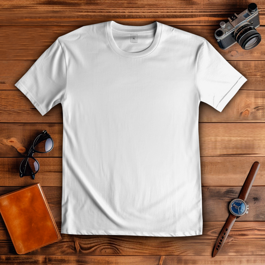 T-Shirt Wolf auf Felsen im Mondschein