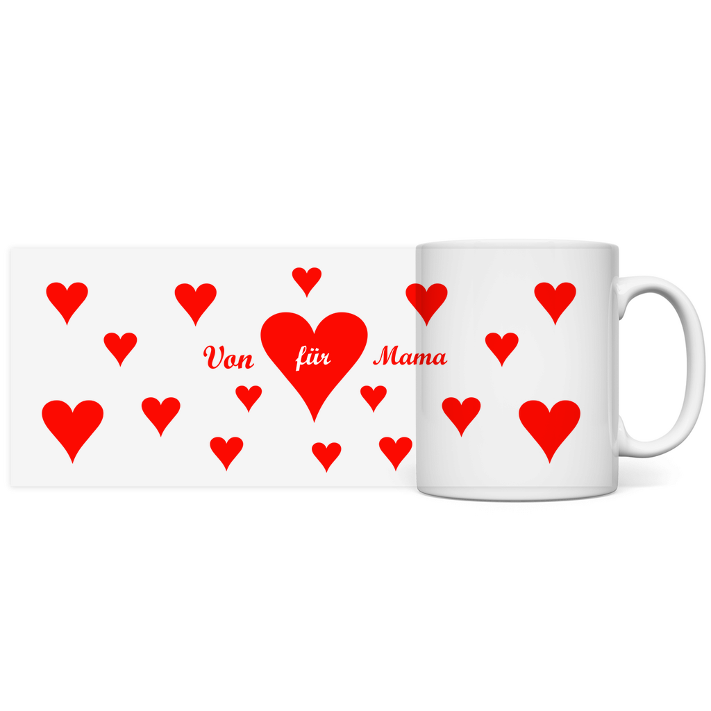 Tasse herz rot von herzen für Mama
