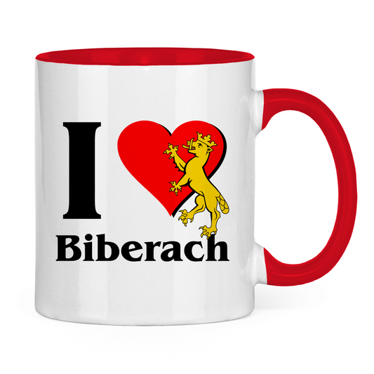 Kafee Tasse I Love Biberach rot.
Tolles Geschenk für jeden Biberacher