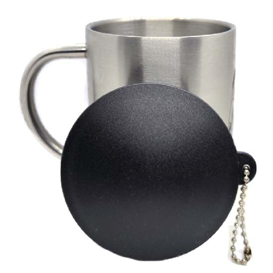 Becher mit Deckel als Bundle, Robuster Edelstahlbecher mit passendem Schutzdeckel. Nicht nur für Fasnetsbecher, Narrenbecher, sondern für jede Party.
