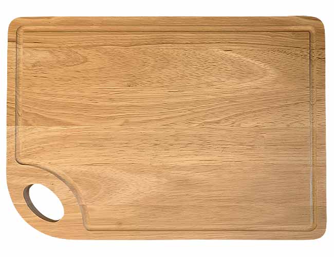 Schneidebrett mit Griffloch aus Hartholz, für BBQ, Grillen