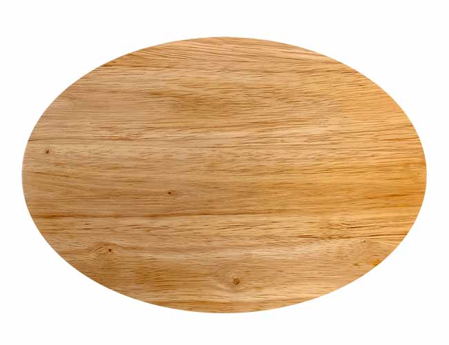 Frühstück Vesper Jausenbrett Oval aus Hartholz