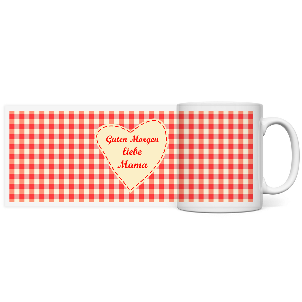 Tasse Guten Morgen liebe Mama rot weiß Muttertag