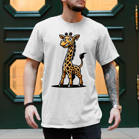 Herren T-Shirt Coole Giraffe