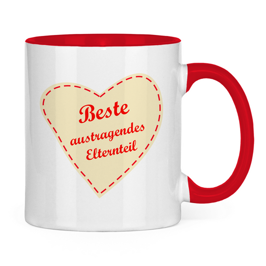 Muttertag Beste austragendes Elternteil Tasse aus Keramik