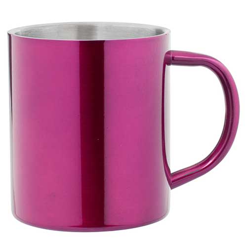 Metallbecher in pink / Fuchsia nicht nur für die Prinzessin auffallend leuchtend.
Für Outdoor, Festivals, Camping, Outdoor