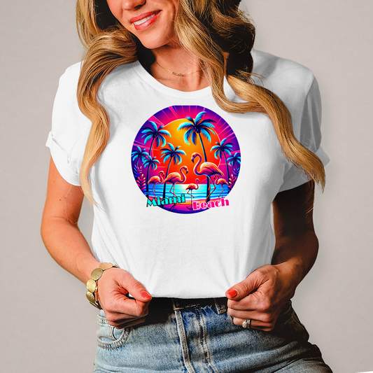 Damen T-Shirt "Miami Beach"