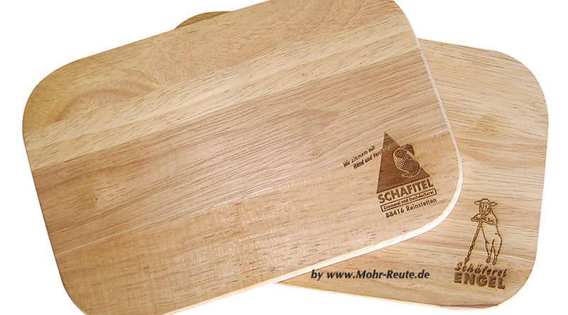 Frühstück - Vesper Brett Holz