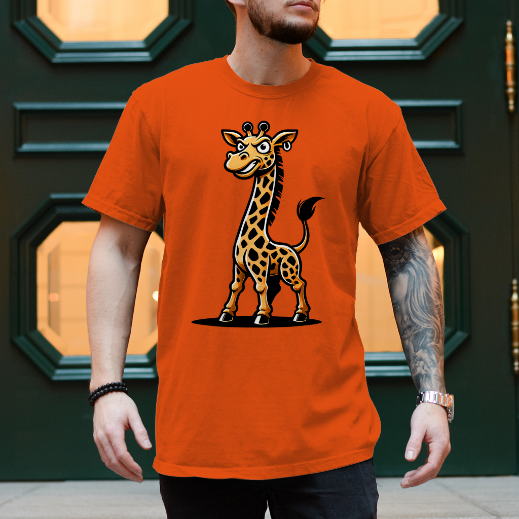 Herren T-Shirt Coole Giraffe
