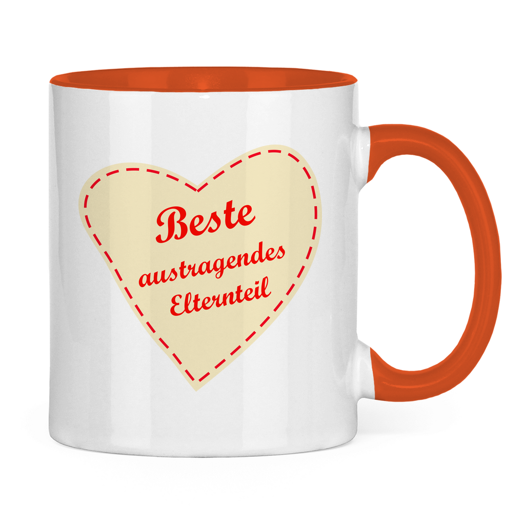 Muttertag Beste austragendes Elternteil  Tasse aus Keramik