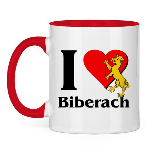 Kafee Tasse I Love Biberach rot.
Tolles Geschenk für jeden Biberacher