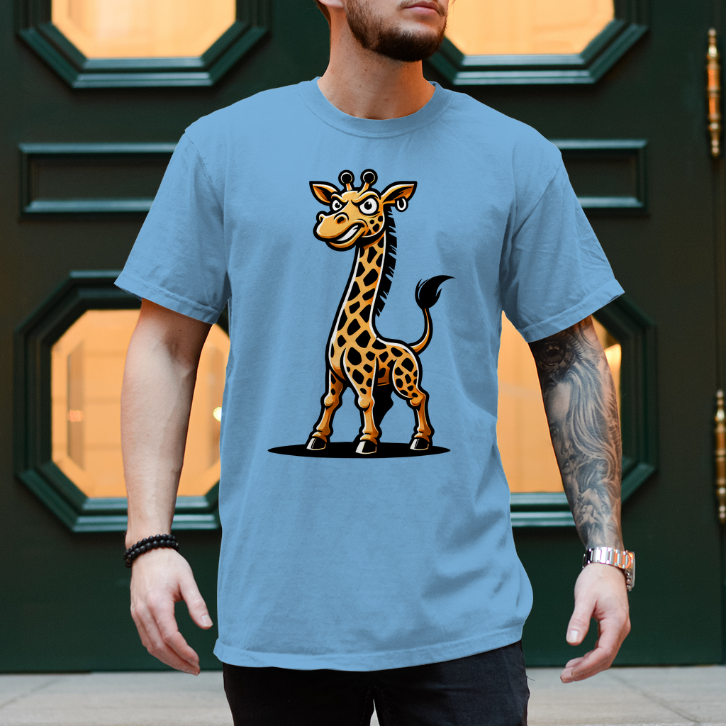 Herren T-Shirt Coole Giraffe