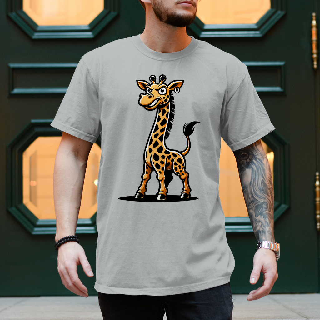 Herren T-Shirt Coole Giraffe