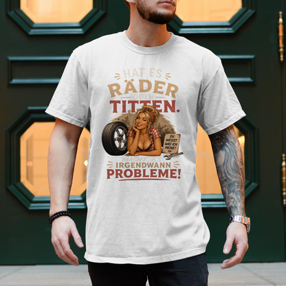 Herren T-Shirt Räder und Titten