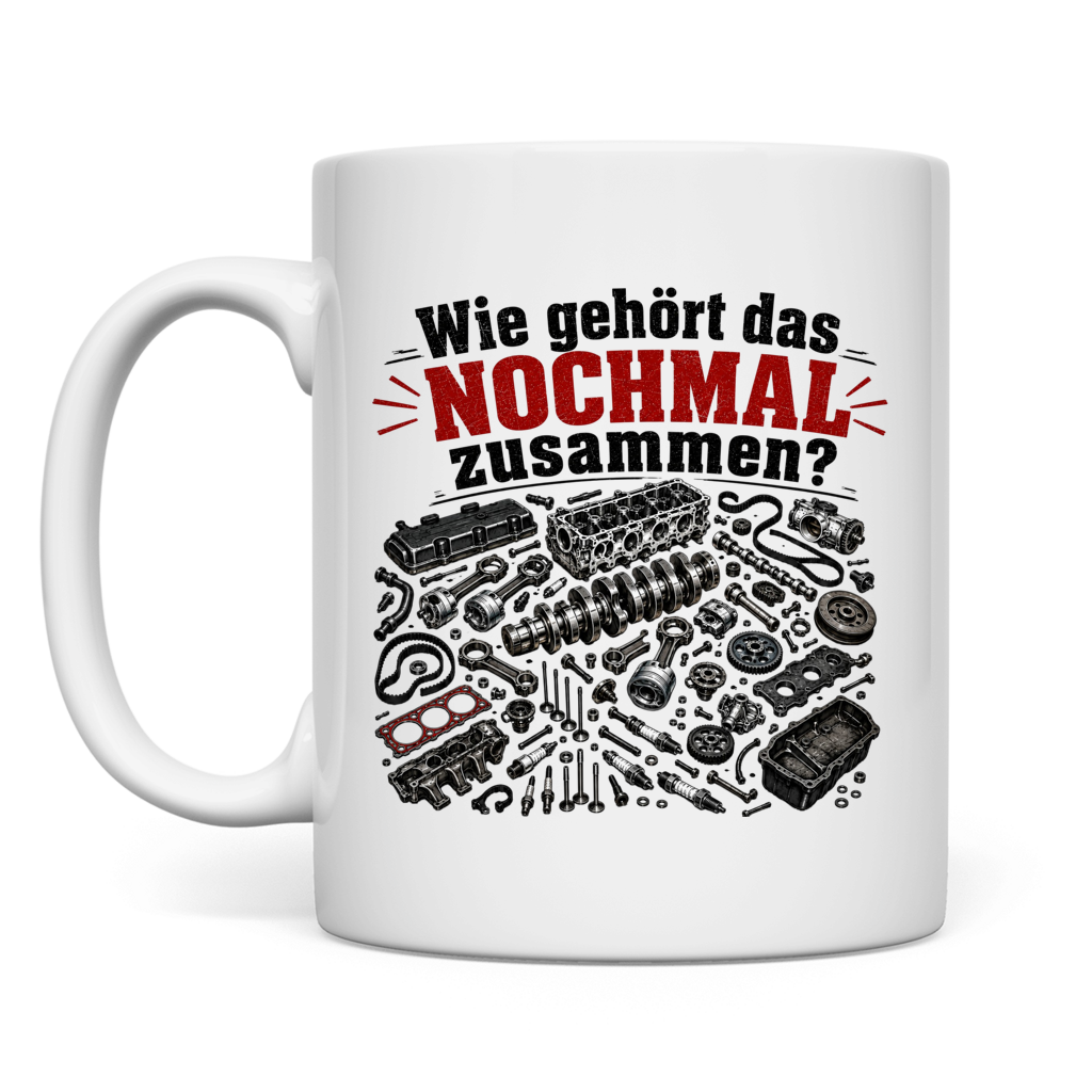 Tasse „Wie gehört das nochmal zusammen?“