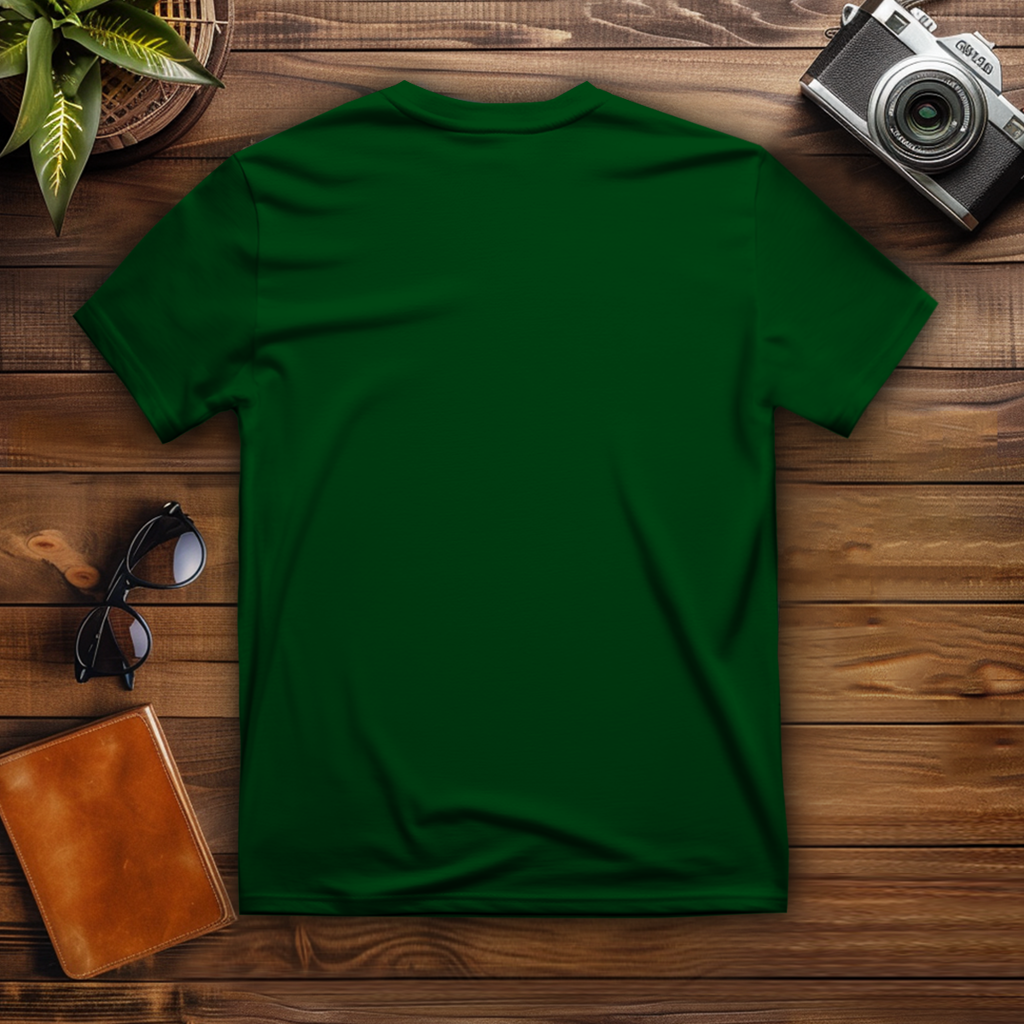 T-Shirt Wolf auf Felsen im Mondschein