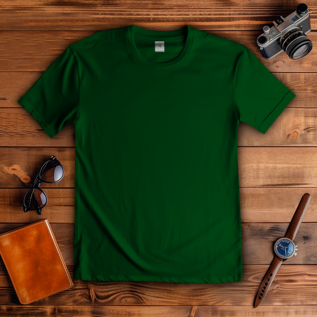T-Shirt Wolf auf Felsen im Mondschein