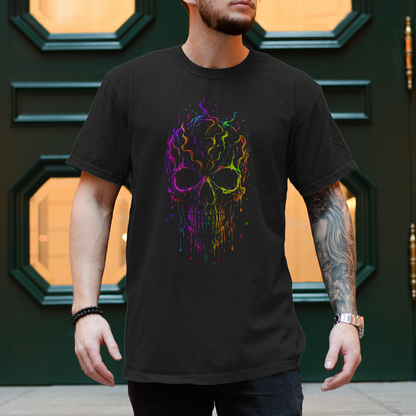 T-Shirt „Neon Skull“ – Totenkopf / Schädel Motiv