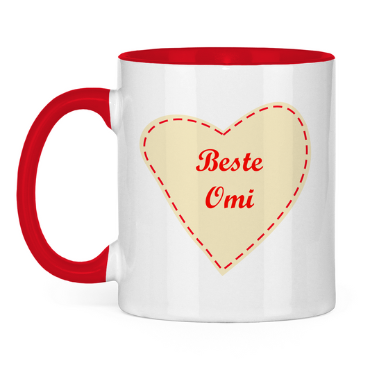 Muttertag Beste Omi Tasse aus Keramik
