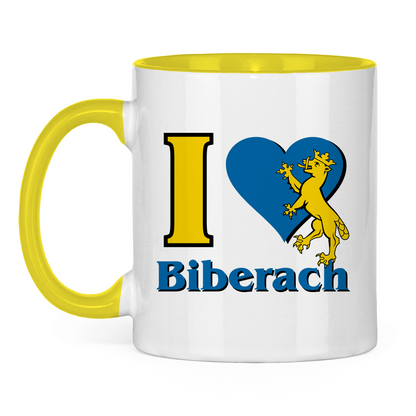 Kafee Tasse I Love Biberach gelb
Tolles Geschenk für jeden Biberacher