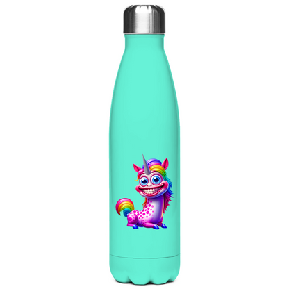 Edelstahl-Thermoflasche "Grinsendes Einhorn"