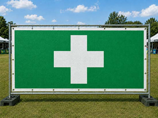 Banner Hilfe / Rettung / Sammelstelle / Notruf
