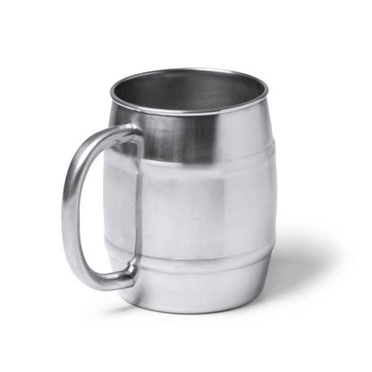 Großer Edelstahlbecher halber Liter, bruchfesst, für jede Party, Camping, Wanderung