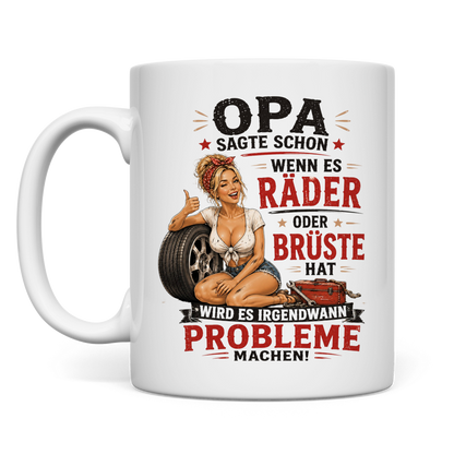 Räder oder Brüste Probleme Machen links