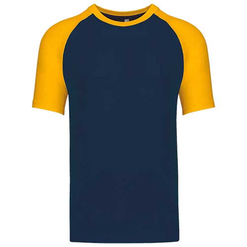 T-Shirts dunkelblau gelb 