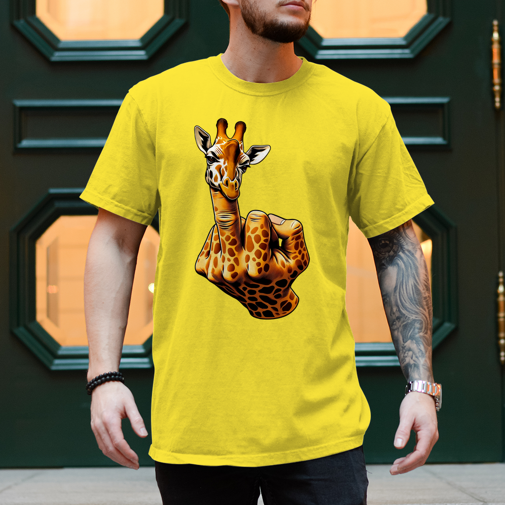 T-Shirts mit "Giraffe Mittelfinger"