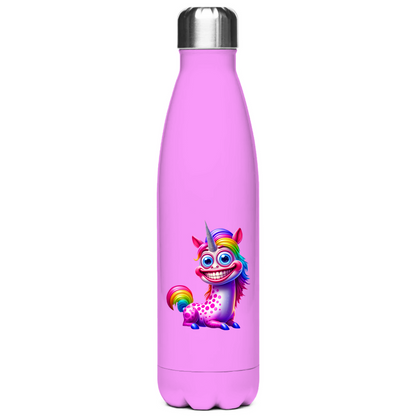 Edelstahl-Thermoflasche "Grinsendes Einhorn"