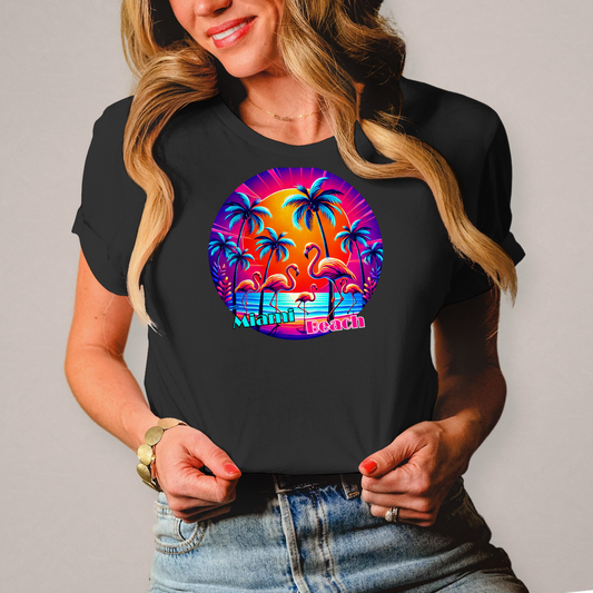 Damen T-Shirt "Miami Beach"