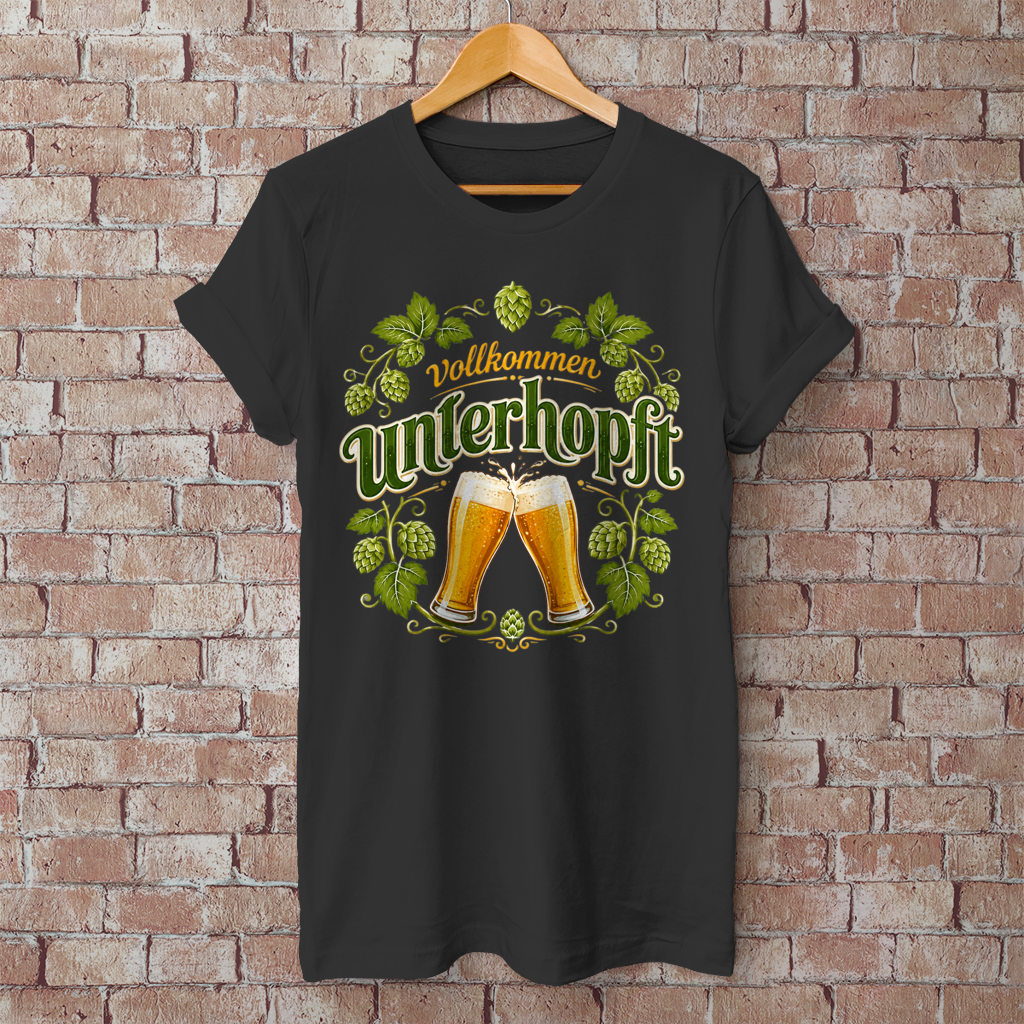 vollkommen unterhopft  Hopfen Design
