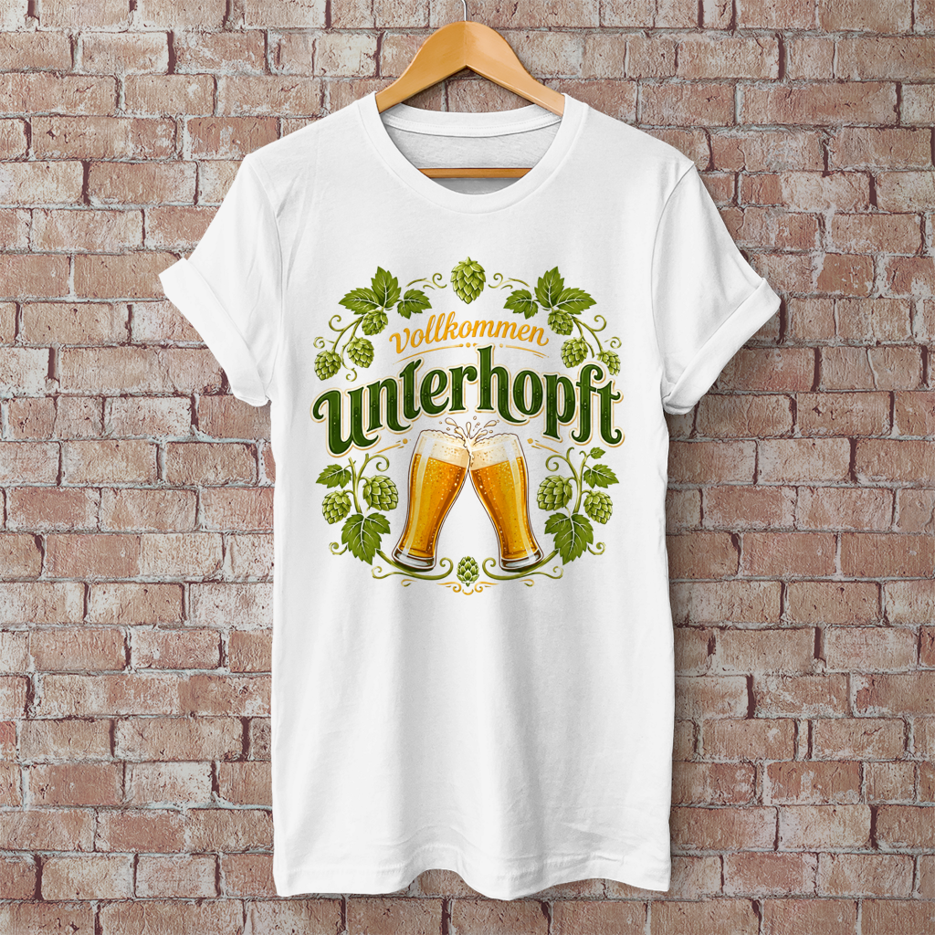 vollkommen unterhopft  Hopfen Design